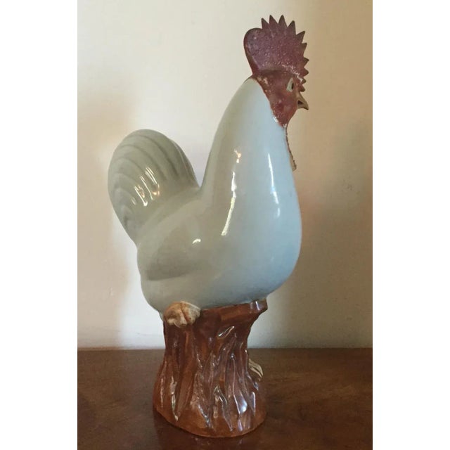 18th Century Chinese Porcelain Model of a Rooster, Cockerel or Chicken For Sale - Image 4 of 10