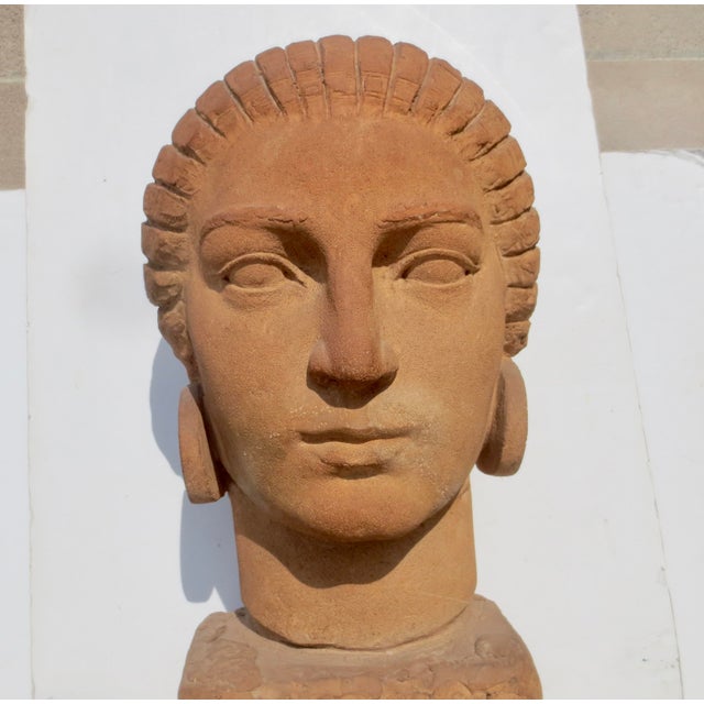 Art Deco Unique Terra Cotta by Marcel Andre Bouraine Dated 1930 For Sale - Image 3 of 14