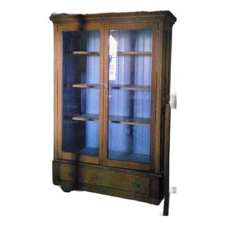 1990s Cypress China Cabinet For Sale