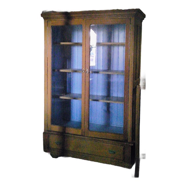 1990s Cypress China Cabinet For Sale