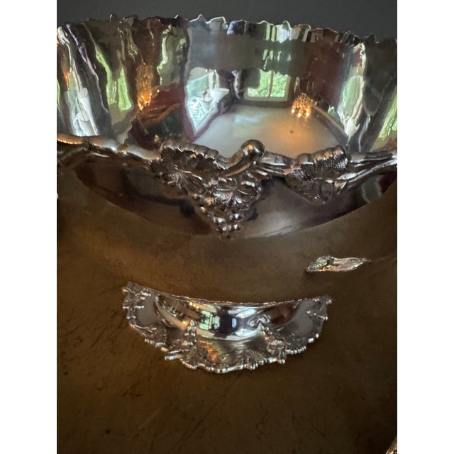 Hollywood Regency Vintage 11.50 Inches Bunch Bowl and 18 Cups For Sale - Image 3 of 16
