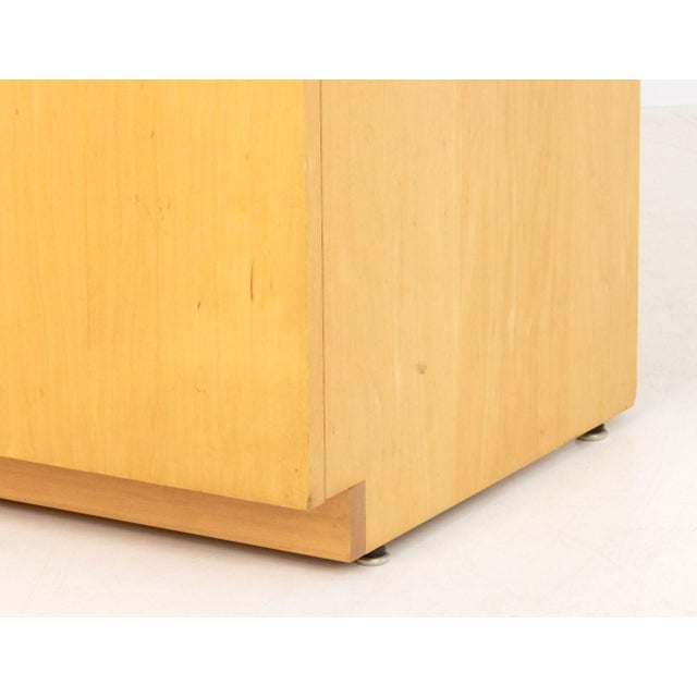 Art Deco Style Blonde Wood Cabinets, Pair For Sale In New York - Image 6 of 9