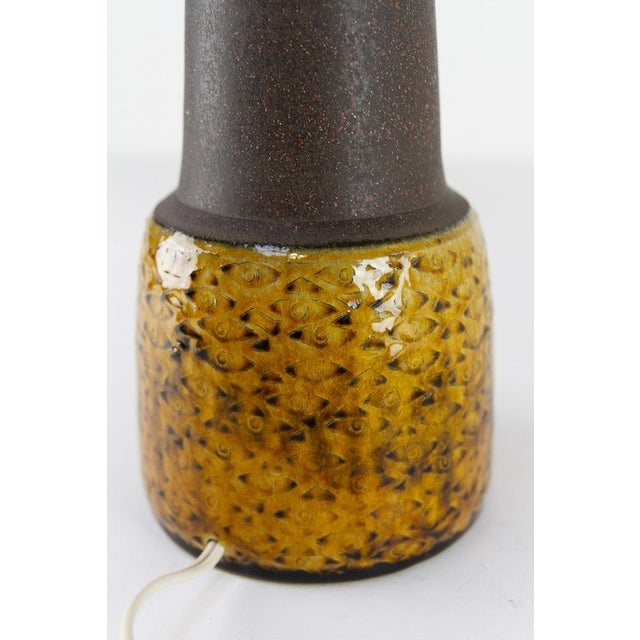 Vintage Danish Ceramic Table Lamp by Nils Kähler, 1960s. For Sale - Image 16 of 18