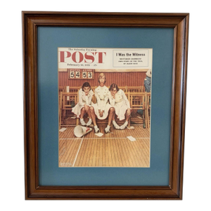 Norman Rockwell Saturday Evening Post Cover"I Was the Witness" February 16,1952 Reproduction