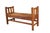 Arts & Crafts Antique Mission Arts & Crafts Quartersawn Oak Hall Storage Bench Seat Settee 50" For Sale - Image 3 of 13
