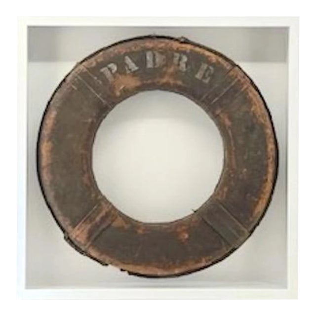 Vintage Orange Lettered "Padre" Life Ring For Sale