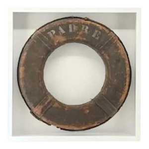 Vintage Orange Lettered "Padre" Life Ring