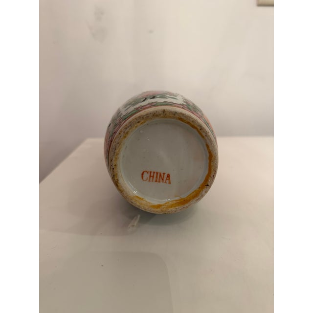 Mid 20th Century Vintage Chinese Famille Rose Vase For Sale - Image 5 of 5