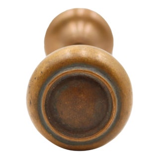 Vintage Pair of Bronze Concentric Passage Door Knobs For Sale