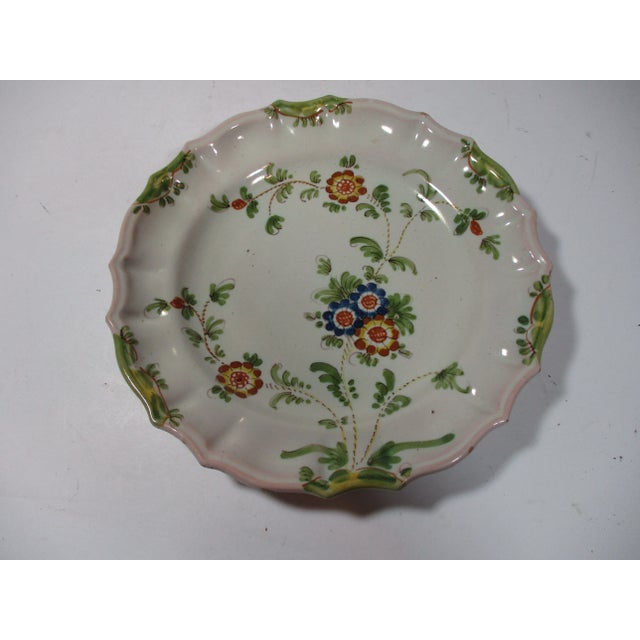 1960s Italian Hand Painted Faience Plates- Set of 4 For Sale - Image 4 of 10