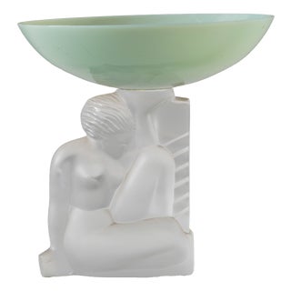 Art Deco Crystal Bowl from Cristal Sèvres, France, 1930s For Sale