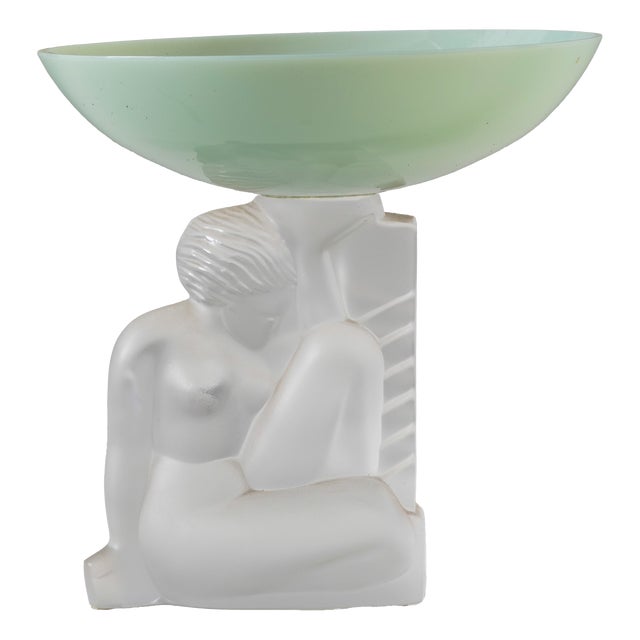 Art Deco Crystal Bowl from Cristal Sèvres, France, 1930s For Sale
