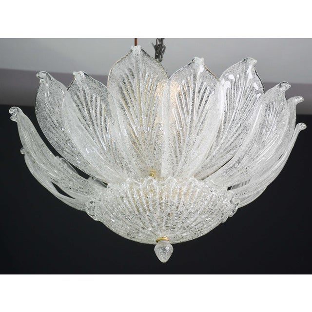 Italian 1970s Napoli, Italian Murano Glass Ceiling Light or Flush Mount For Sale - Image 3 of 14