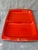 Paint MCM Orange Enamel Divided Tray For Sale - Image 7 of 14