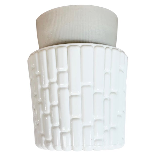 Vintage White Porcelain Ceiling Light, 1970s For Sale - Image 12 of 12