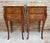 Antique Louis XV French Marquetry Marble Top Nightstands, Set of 2 For Sale - Image 6 of 17