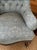 English Mid 20th Century Attributed Holland and Sons Slipper Chair in Robert Kime Fabric For Sale - Image 3 of 5