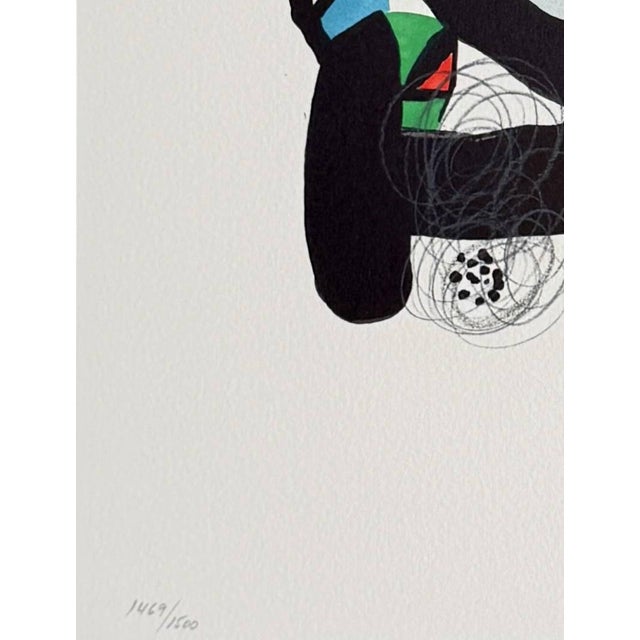 Joan Miró, La Mélodie Acide, Planche II, 1980, Lithograph, in Flawless conditions. Designed 1980 to 1989