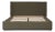 Olive Upholstered Queen Bed Frame For Sale