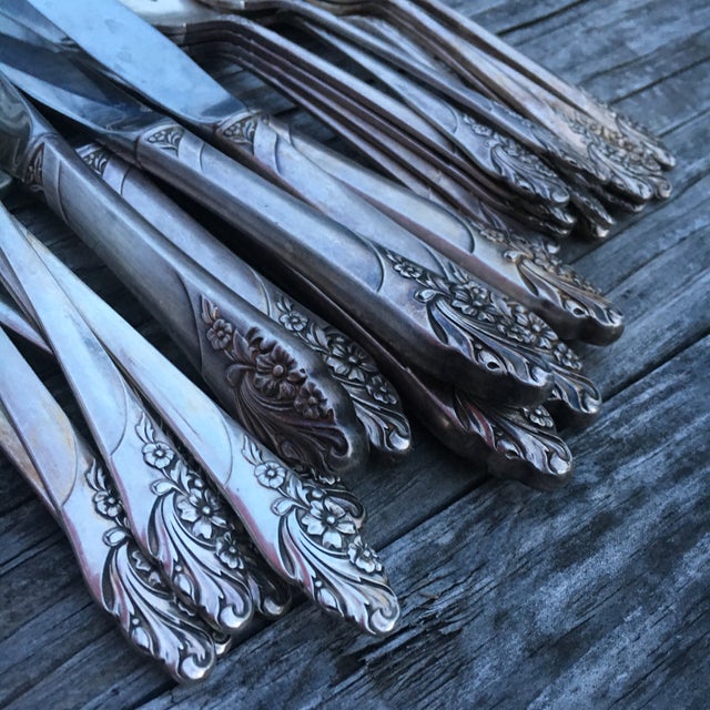 Community Silver Flatware Set of 24 Chairish