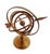 1970s Handmade Brass Armillary Sphere With Sundial Arrow For Sale - Image 9 of 10