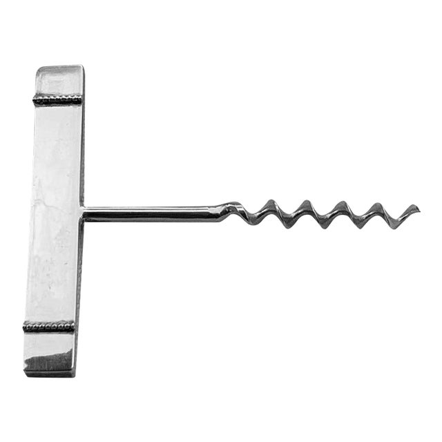 Mid-Century Royal Hickman Danish Modern Silver Plated Copper Corkscrew For Sale