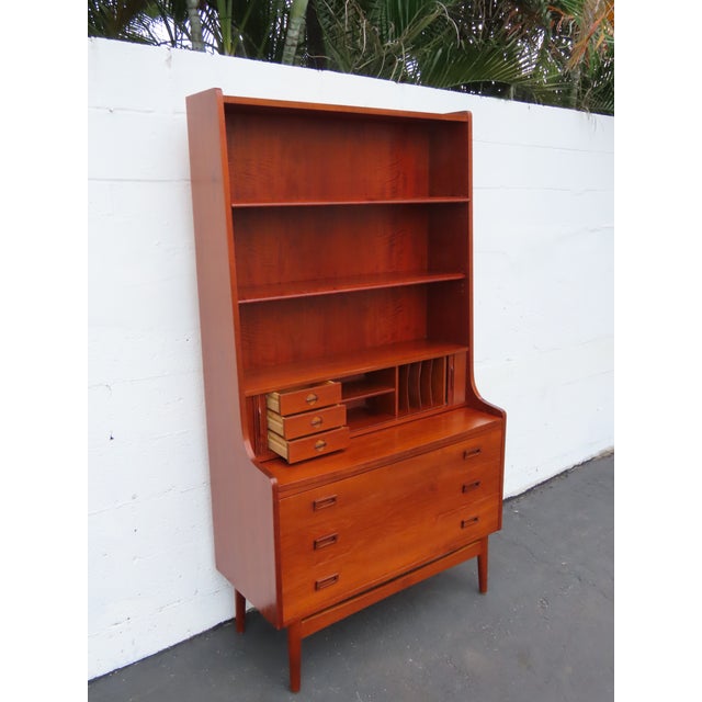 Johannes Sorth for Bornholms Møbelfabrik Bookcase With Secretary Desk 6905 For Sale - Image 13 of 18