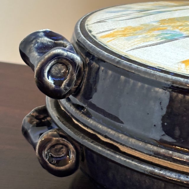 Ceramic 20th Century Abstract Studio Pottery Vegetable Tureen For Sale - Image 7 of 17