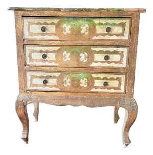 19th Century Italian Florentine Miniature Painted Chest of Drawers