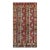 1880s Multicolor Abstract Geometric Antique Turkish Sivas Yastik Carpet Rug For Sale