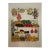Vintage Nancy Meyers Style Crewel Embroidered Farmers Garden Market Still Life Wall Art For Sale
