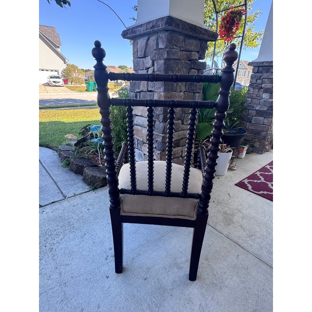 Late 19th Century Handsome Carved Bobbin or Spool Chair For Sale - Image 11 of 12