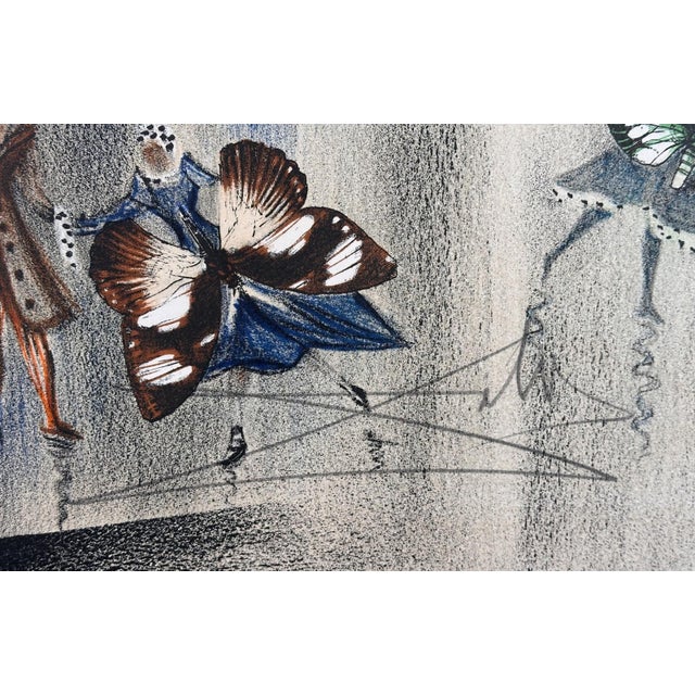 1970s Salvador Dali Currier & Ives New York Central Park Winter For Sale - Image 5 of 6