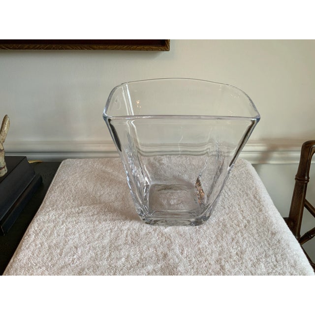 Transparent Signed Simon Pearce Vase/Vessel For Sale - Image 8 of 8