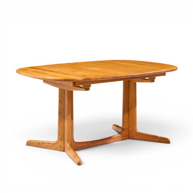 Gudme Møbelfabrik Mid Century Teak Expanding Dining Table With 2 Leaves For Sale In Chicago - Image 6 of 14