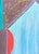 Contemporary Jessica Simorte "Curtain" Contemporary Colorful Abstract Mixed Media Interior Space Painting, 2022 For Sale - Image 3 of 8