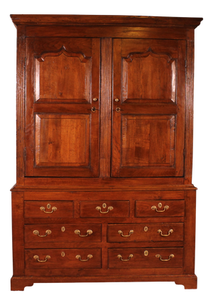 18th Century Oak Linen Press