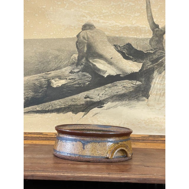 1970s Speckled Stoneware Bowl For Sale - Image 9 of 9