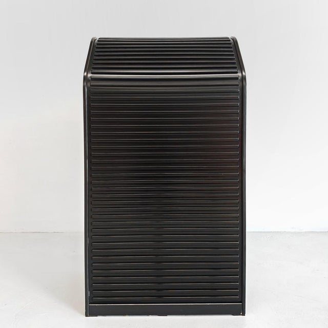 A'dammer Model Rolling Shutter Secretaire attributed to Aldo Van Den Nieuwelaar for Pastoe, 1970s For Sale - Image 17 of 18