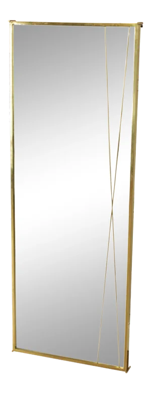 Paul McCobb Mid Century Modern Brass X Mirror
