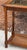 1970s Walnut Two Tier Glass Top Console Table With Faux Caning Shelf For Sale - Image 12 of 12