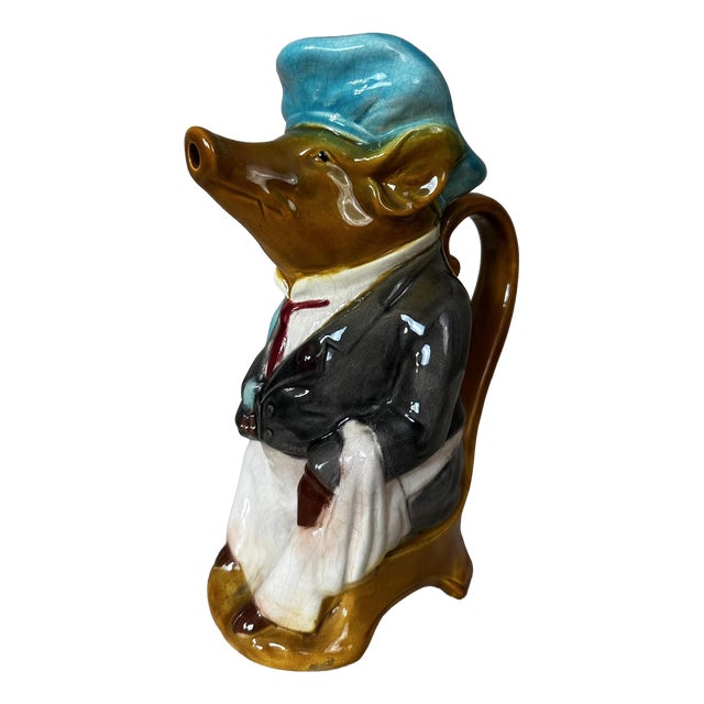 Slipware Pig Pitcher, 1920s For Sale