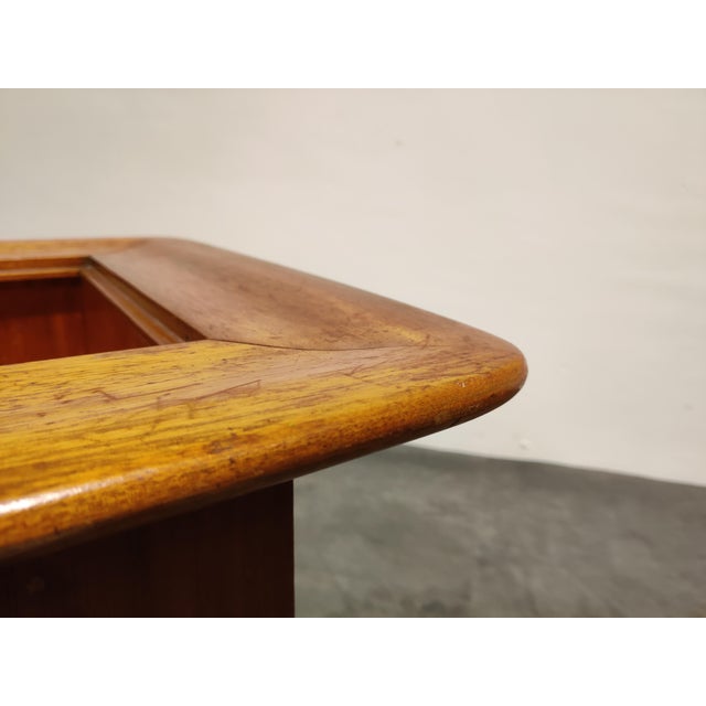 Vintage Hidden Bar Coffee Table attributed to Alfred Hendrickx for Belfom, 1950s, in Good conditions. Designed 1950 to...