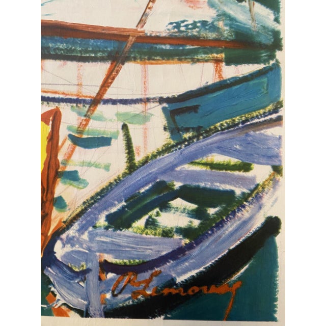 Paper Côte d'Azur Poster by Marcel Limouse, 1960 For Sale - Image 7 of 14
