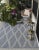 Textile Momeni Contemporary Indoor/Outdoor Hampton Inlet Rug in Blue, 6'6" x 9' For Sale - Image 7 of 9