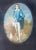 Realism Antique 1800's Miniature Mini Original Painting Portrait the Blue Boy Original For Sale - Image 3 of 10