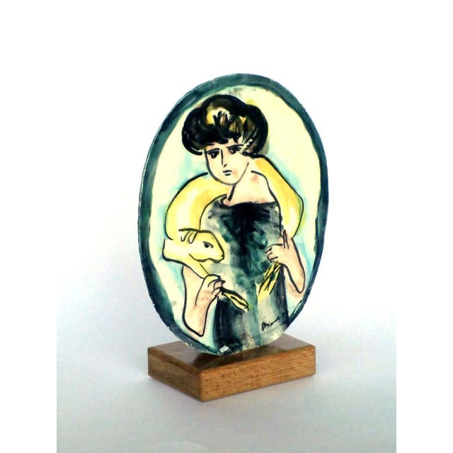 Ceramic Plate by Remo Brindisi for Rossicone, 1980s For Sale - Image 10 of 10