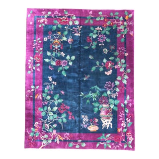 Art Deco Chinese 11.5x8.10 Carpet, 1920's / 30's For Sale