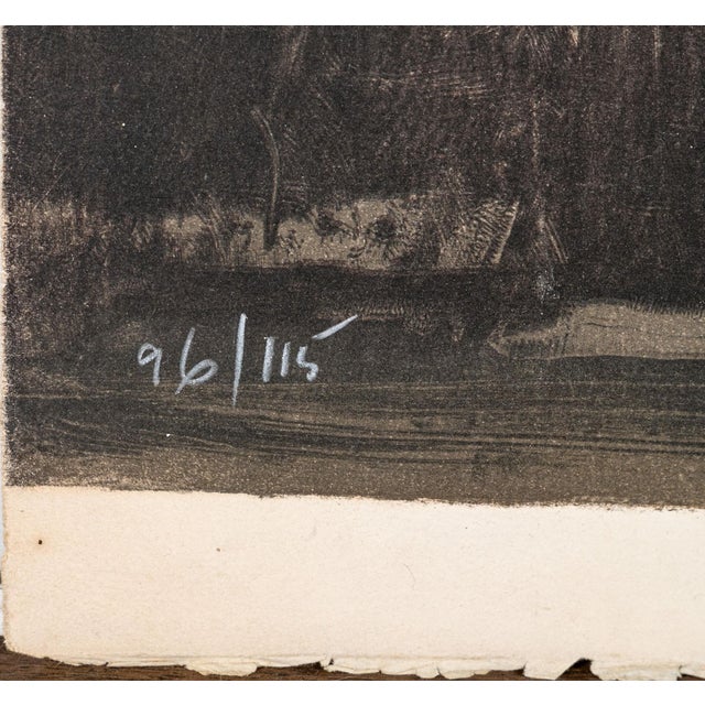 Kaiko Moti (Indian, 1921 - 1989). Portrait of Yasmin, 1964 Color Lithograph For Sale - Image 4 of 5