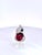 2020s Large Oval Ruby Cabochon and Diamond Parrot Ring, Size 6.5 For Sale - Image 5 of 9